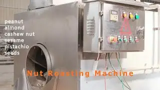 Commercial Nut Roasting Machine/ Drum Sesame Roaster/ Almond Peanut Cashewnut Roasting Machine