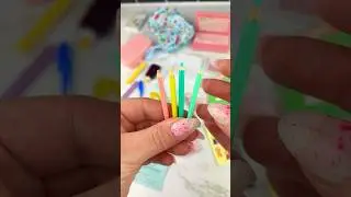 Cute Miniature School Supplies Box Opening Satisfying Video ASMR! ✏️✂️📓 #shorts