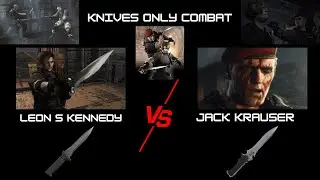 RESIDENT EVIL 4 REMAKE : KRAUSER vs LEON: Maxed PRIMAL KNIFE