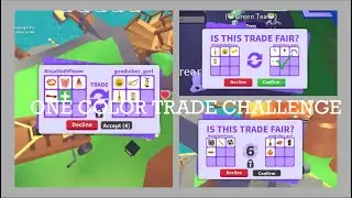 ONE COLOR TRADE CHALLENGE | Toy Edition | Adopt Me
