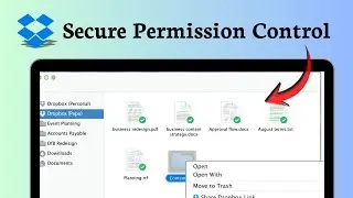 How to create a shared folder in Dropbox (Permission Setup)