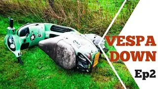 Vespa Scooter Down Before It Makes The Strata Florida