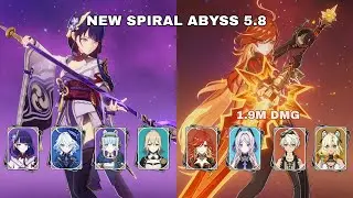 C2 R1 Raiden Shogun Lunar Charged & C0 R1 Mavuika Hypercarry | NEW Spiral Abyss 5.8 - Genshin Impact