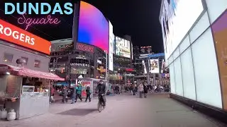 Night Walk in Downtown Toronto 4K &ndash; Exploring Downtown After Dark #CityPaths