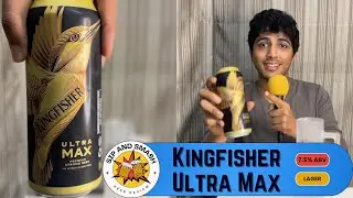 Daily Beer Review – Kingfisher Ultra Max | 500ml Can Chug & Rating | 5-8% ABV Strong Indian Lager
