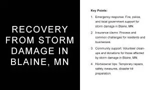Understanding Storm Damage in Blaine, MN Causes, Impacts, and Recovery
