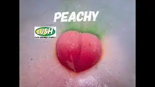 Lush 'Peachy' Valentine's 2019 bath bomb Demo