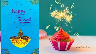 Latest Handmade Greetings Card for Diwali 2020 | Happy Diwali Greeting Card Ideas | DIY Card Making