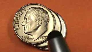 US 1977 Roosevelt Dimes Worth Money - DC Minutes United States 10 Cents Coin