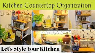 Kitchen Countertop Organization | Rental Friendly Kitchen Organization 