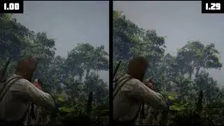 RDR 2 | Version 1.00 vs 1.29 | Tree LOD | Comparison [4K]
