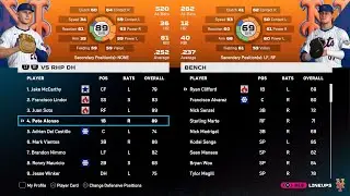 Mets Dynasty August 2025 Stats
