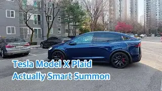 [4K] Tesla Actually Smart Summon | 2024.45.32 | Tesla Model X | POV