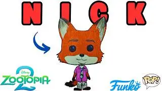 Como DIBUJAR a NICK Funko Pop de ZOOTOPIA 2 / How to DRAW NICK from ZOOTOPIA 2