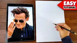 Easy Akshaye Khanna Dhurandhar Drawing || Akshaye Khanna Drawing Tutorial || Dhurandhr Drawing 