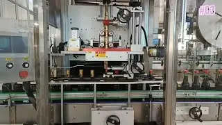 Soy sauce bottle cap tamper-proof sealing shrink sleeve labeling machine