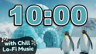 10 Minute Classroom Timer for National Penguin Day 🐧❄️ with Lo-Fi Music
