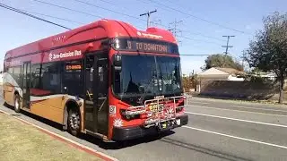 2021 BYD K9M Long Beach Transit #16020 On Route 93 At Clark/Ashworth 