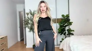 GRACE KARIN Wide Leg Dress Pants for Women 2026 High Waisted Work Pants Business Casual Buttons #ad