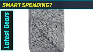 Everplush Diamond Jacquard Quick Dry Bath Towel: Soft, Absorbent, and Quick Drying