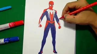 SPIDER-MAN IN PS4 | Spiderman Coloring Pages SAILANY Coloring Kids
