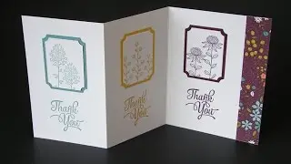 Flowering Fields Fancy Fold Card