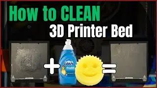 How to Clean Ender 3 V3 SE Printer Bed!