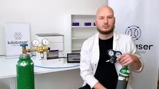 How to connect a gas supply to Kilobaser?