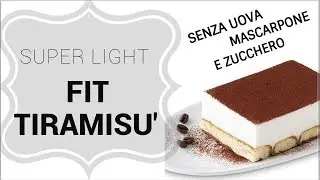 FIT TIRAMISU' Ricetta SUPER LIGHT, SENZA UOVA,MASCARPONE E ZUCCHERO!🤤 | Le Ricette di Jennifer