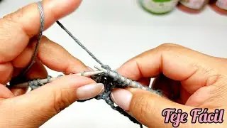TEJE FÁCIL Y RÁPIDO BONITO PUNTO CALADO A 2 AGUJAS