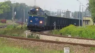 ST45-19 i 07 z węglarkami na Rapach
