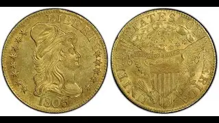 1803/2 $5 Gold Drapped Bust Half Eagle in MS61