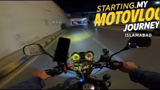 Starting My Motovlog Journey | GoPro Night Ride in Islamabad
