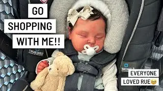 Reborn Outing | Baby Rue Goes Shopping!! With reactions