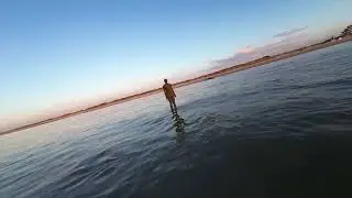 Knokke Zoute,  FPV flying the Avata with the motion rc2 low above water and ground levels .