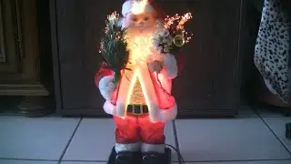 B&D - Singing animated Fiber optic Santa Claus with a Christmas tree