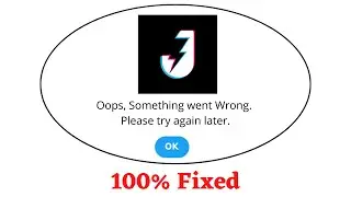 Fix Josh Oops Something Went Wrong Error. Please Try Again Later Problem Error Solved