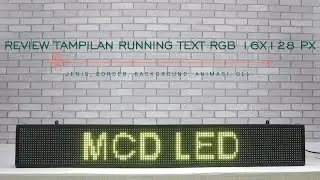 RUNNING TEXT P10 OUTDOOR FULL COLOR 16X128 REVIEW