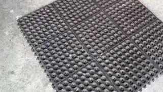 GRIDMANN Rubber Interlocking Floor Mat, 36