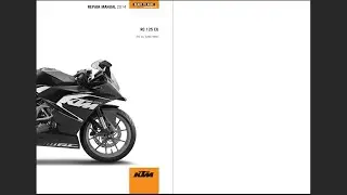 KTM RC125 2014 Service Workshop Repair Manual Download PDF