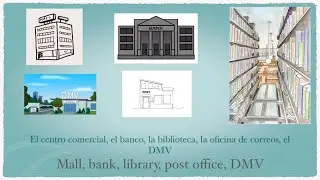 Vocabulary about different places in Spanish and English - Vocabularios sobre lugares (Ep. 27)