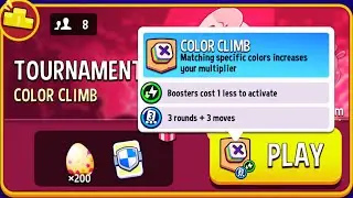 TOURNAMENT! 8 players Color Climb boosted | Match Masters