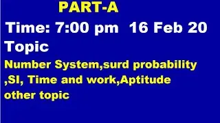 CSIR NET ONLINE TEST PART-A | GATE | IIT JAM | ONLINE CLASS TEST FOR APTITUDE | NUMBER SYSTEM