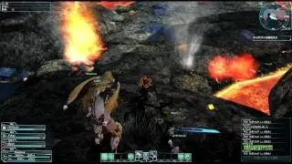 Phantasy Star Online 2 Alpha2 Test Newman Ranger Killing Stuff 1080p
