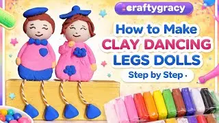 Live | How to Make Clay Dancing Legs Dolls | Step-by-Step Tutorial for Beginners #claydoll