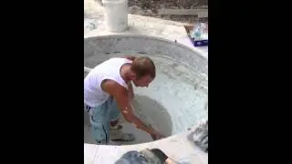 Swimming Pool Interior Finish in a Spa