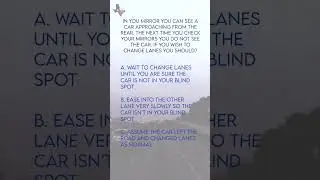 Texas CDL | General Knowledge Test - Question 72 of 100