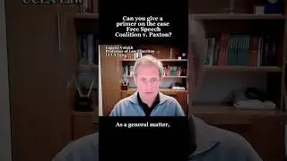 Eugene Volokh explains Free Speech v. Paxton ⚖️#SCOTUS #FreeSpeech #Law #Court #LawSchool #Shorts