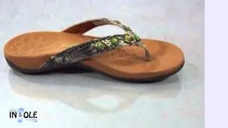 Vionic Orthaheel  Floriana Natural Snake WIDE Orthotic Sandals @TheInsoleStore.com