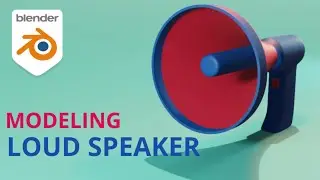 Blender Loud Speaker Modeling | Blender Modeling | Sameh Ulhaq